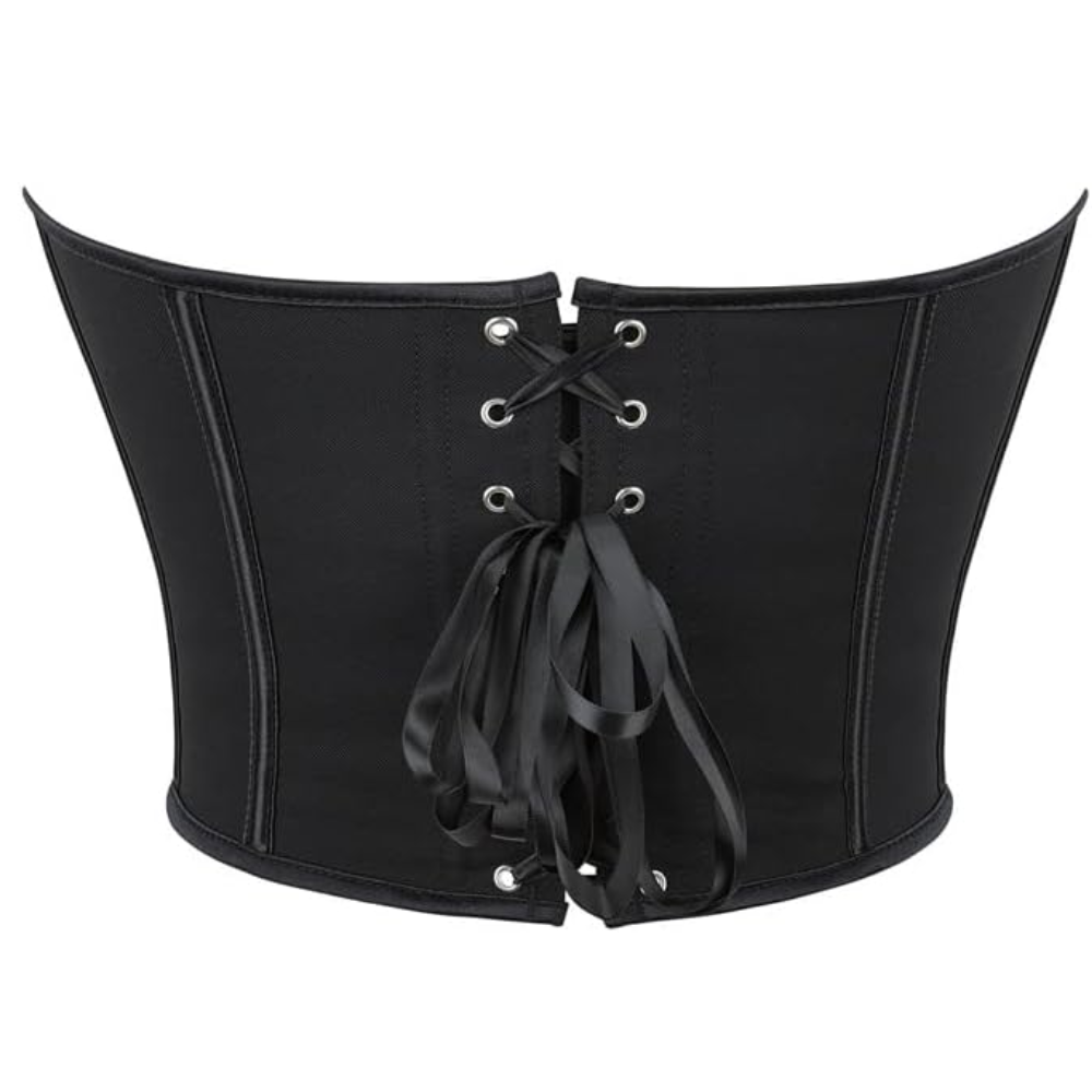 Sweetheart Neck Boned Bustier Crop Top For Women