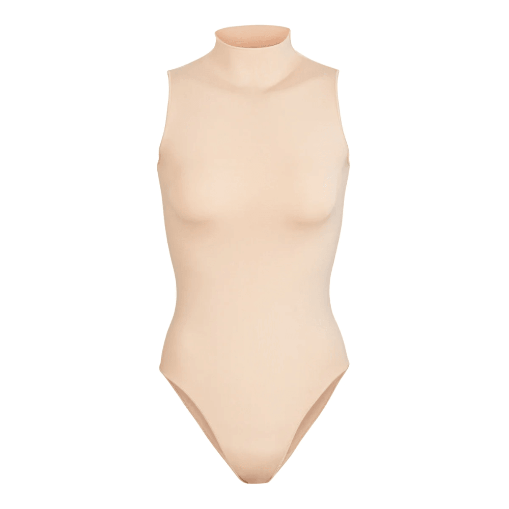 Turtleneck Sleeveless Soft Bodysuit - Comfortable and Stylish-Secret Slim Wear