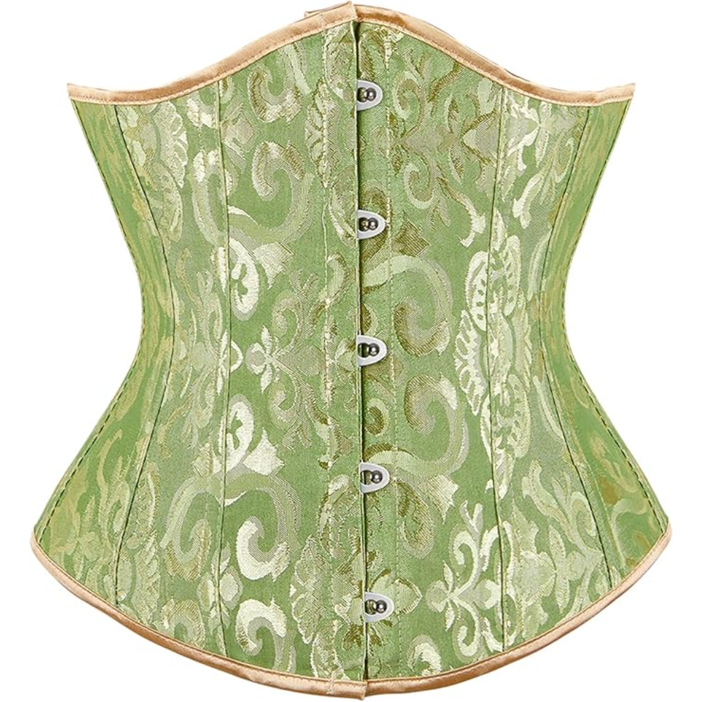 Brocade Underbust Boned Corset Belt For Women