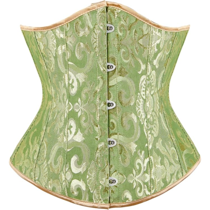 Brocade Underbust Boned Corset Belt For Women