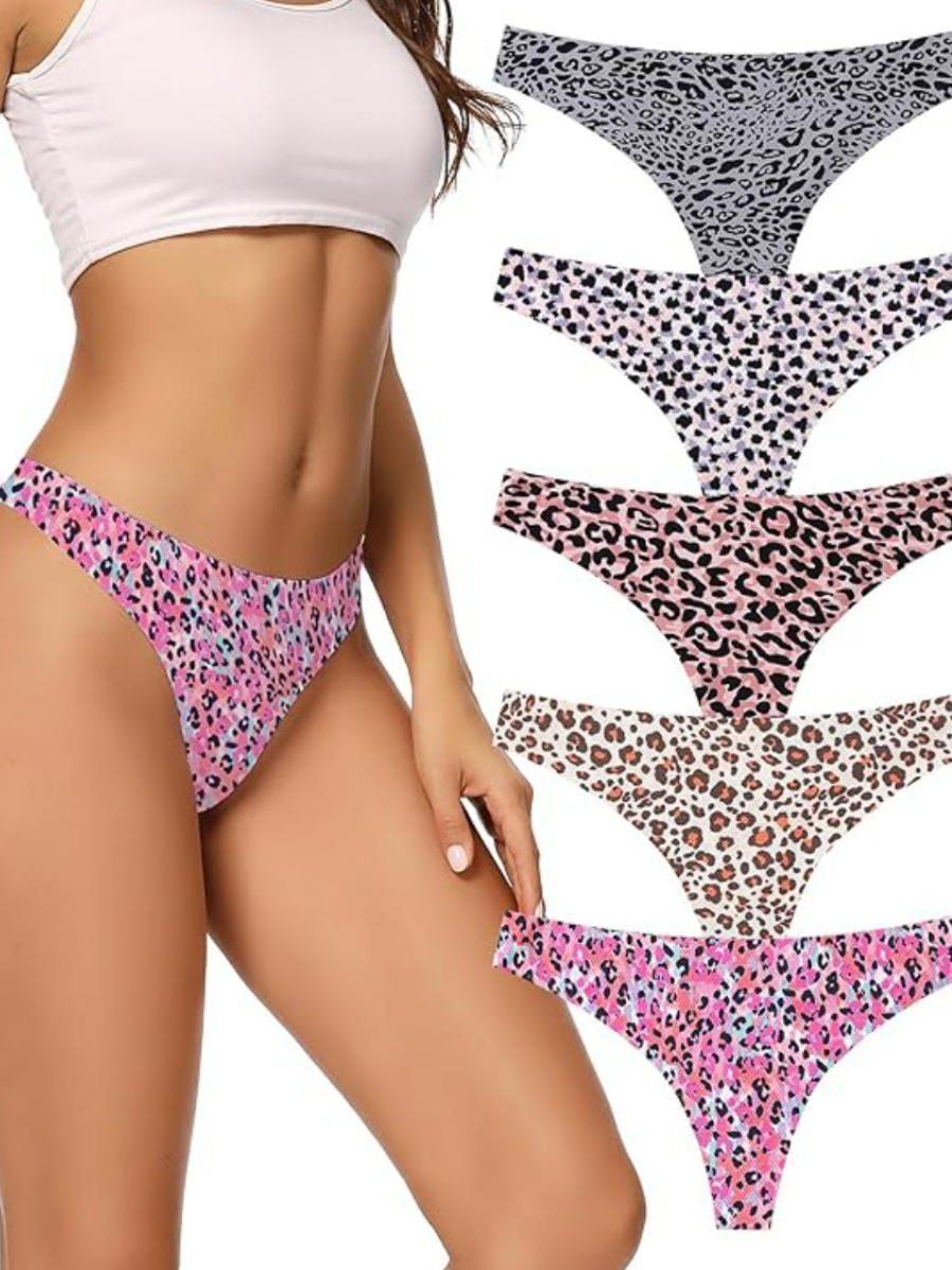 Seamless Women Underwear Thongs With Pack Of 5 Soft Panties-Secret Slim Wear