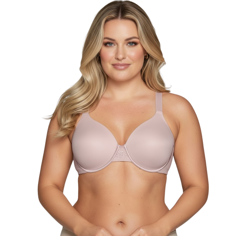 Back Smoothing Support Bra for Women with Lightly Lined Cups and Flexible Fit