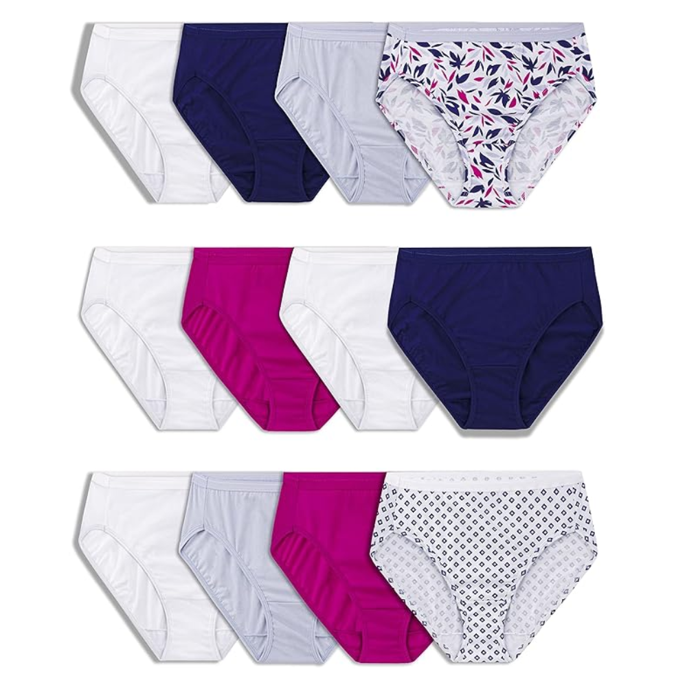 Pack Of 12 Women Soft Cotton Underwear