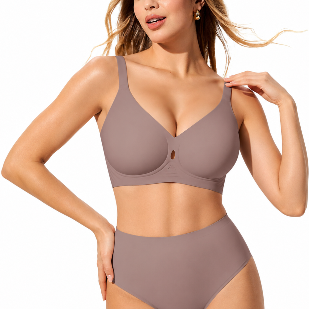 Jelly Full Coverage Push Up No Underwire Bra For Women