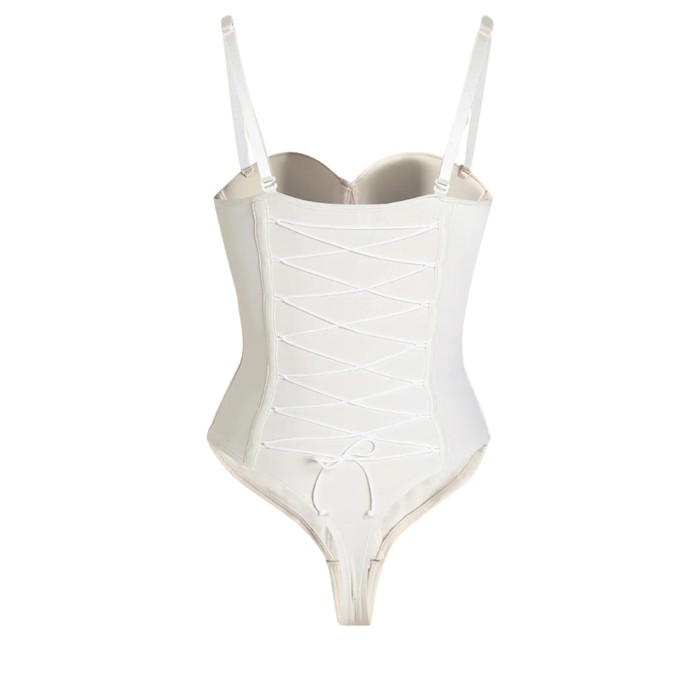 Strapless Formwear Corset Style One Piece Evening Outfit