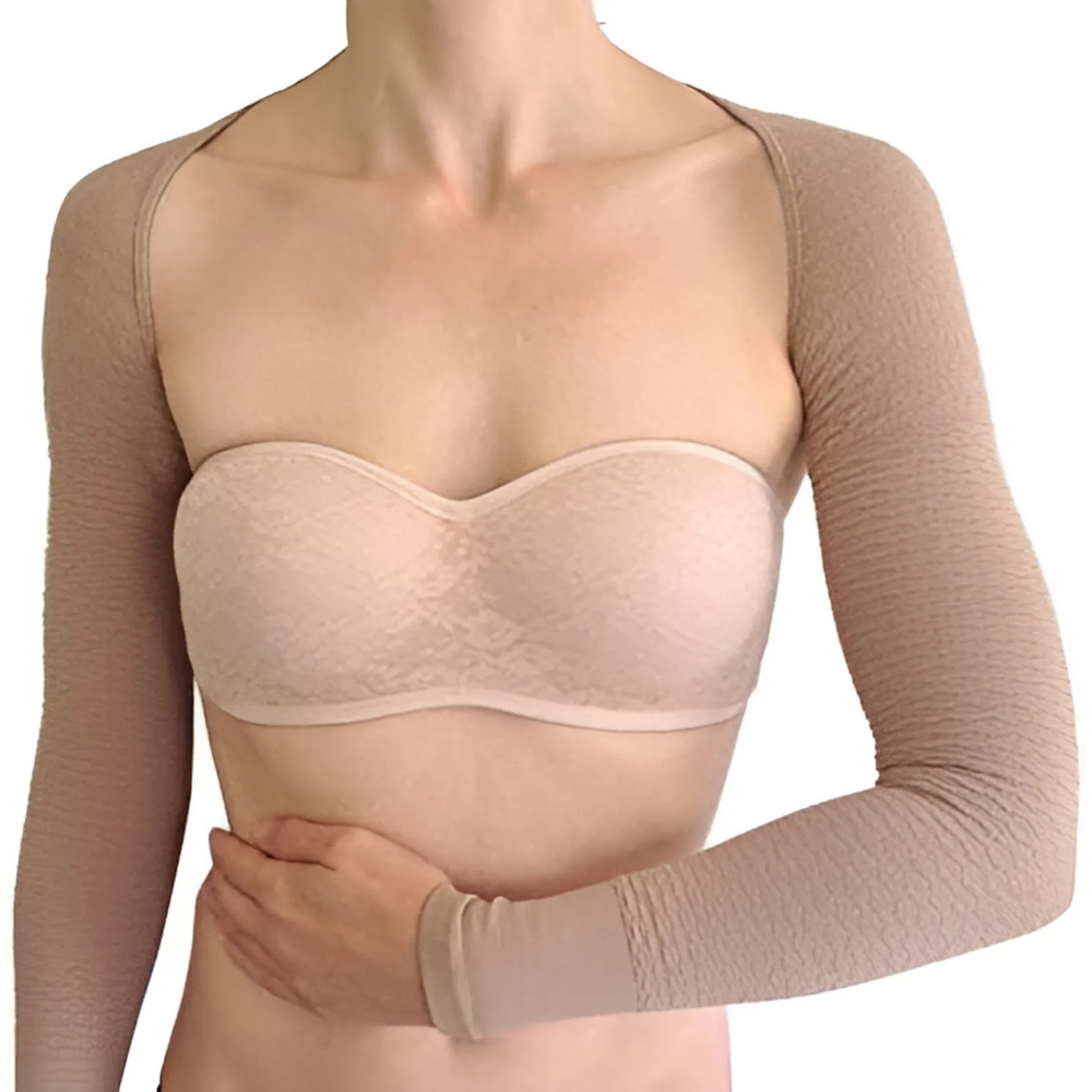 Textured Knit Compression Sleeves-Secret Slim Wear