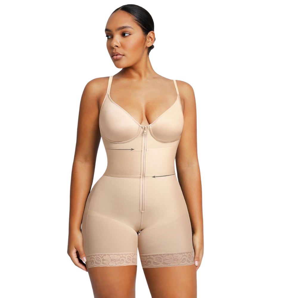 Women Deep Plunge Butt Lifting Shaping Bodysuit-Secret Slim Wear