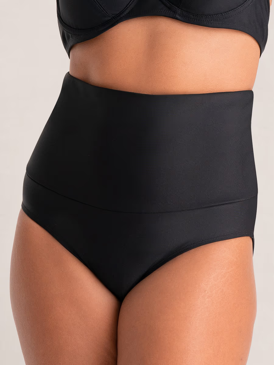 Women Swim Essentials High Waisted Control Bikini Bottom-Secret Slim Wear