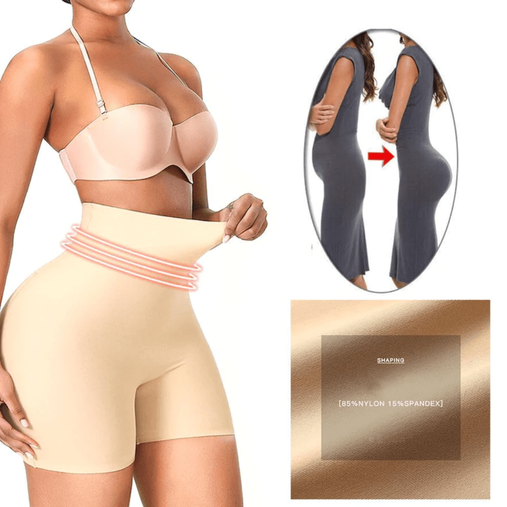 High Rise BBL Shorts – Sculpt Your Curves with Seamless Comfort-Secret Slim Wear