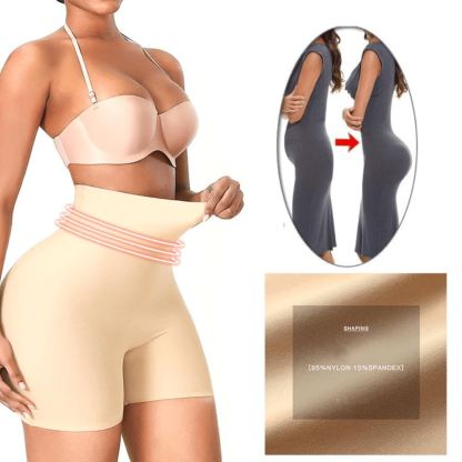 High Rise BBL Shorts – Sculpt Your Curves with Seamless Comfort-Secret Slim Wear