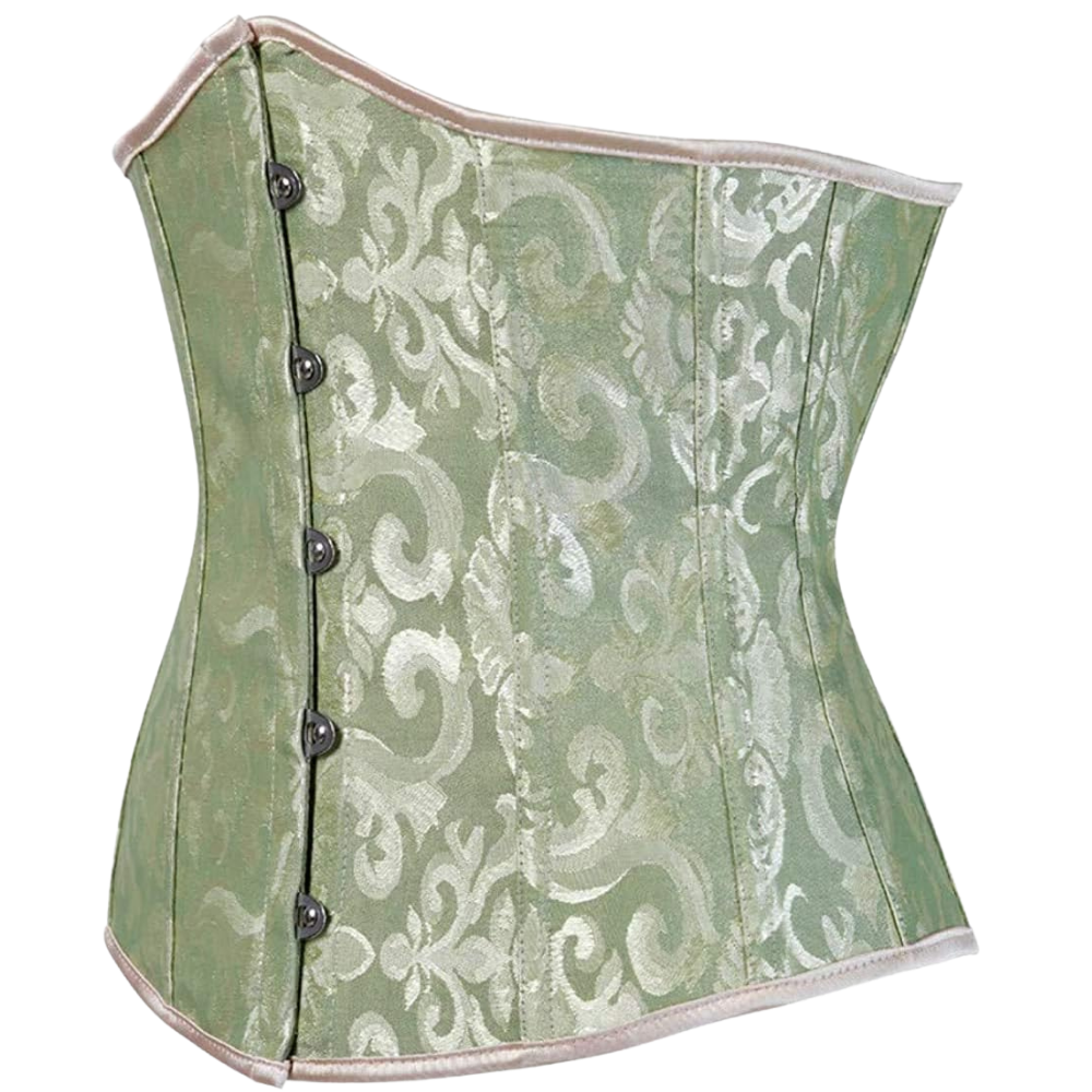 Plus Size Satin Overbust Corset Bustier Top