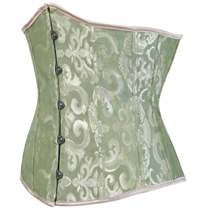 Plus Size Satin Overbust Corset Bustier Top