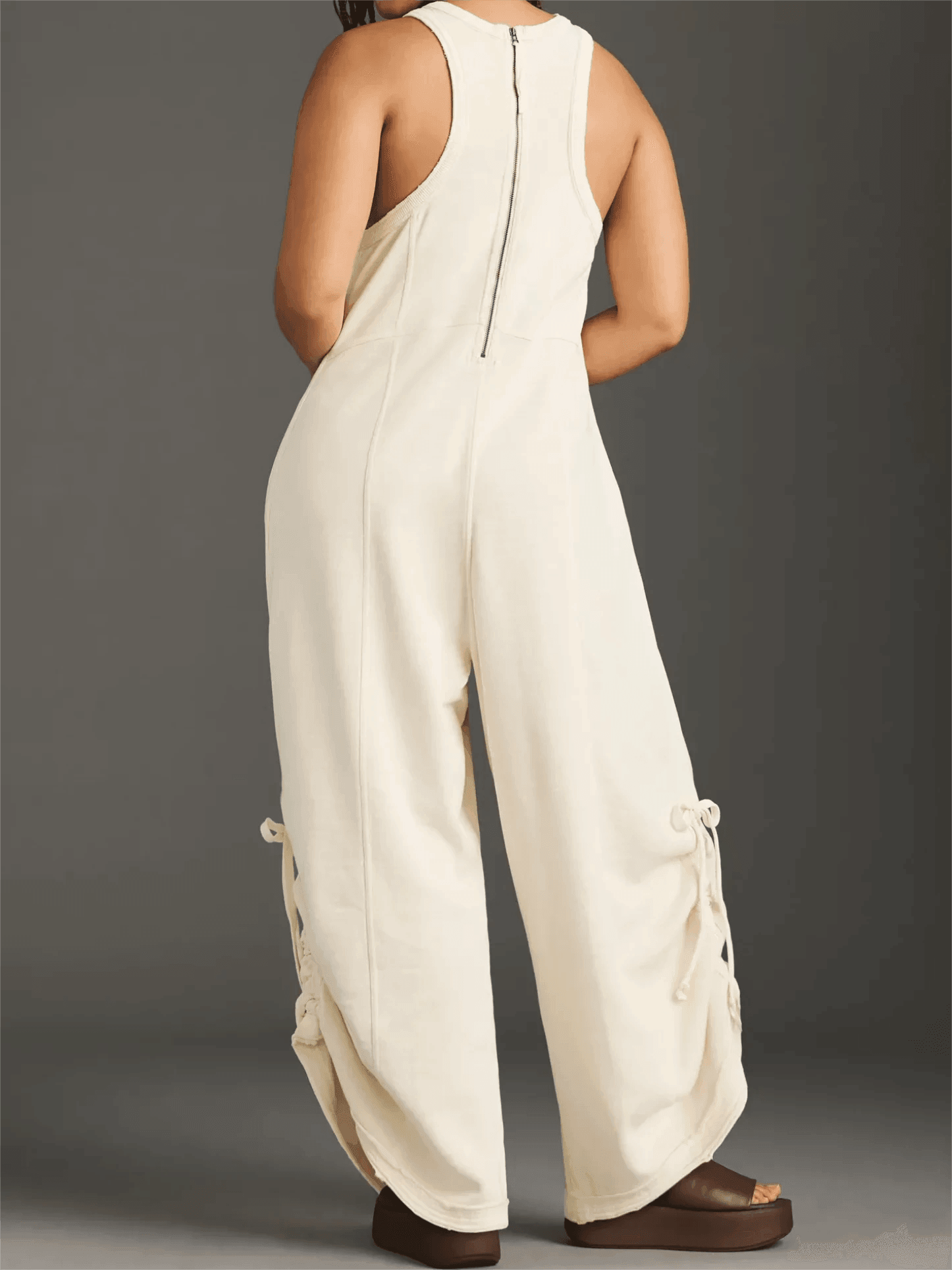Horizon Adjustable Jumpsuit Set – Wide Leg Comfort and Style-Secret Slim Wear