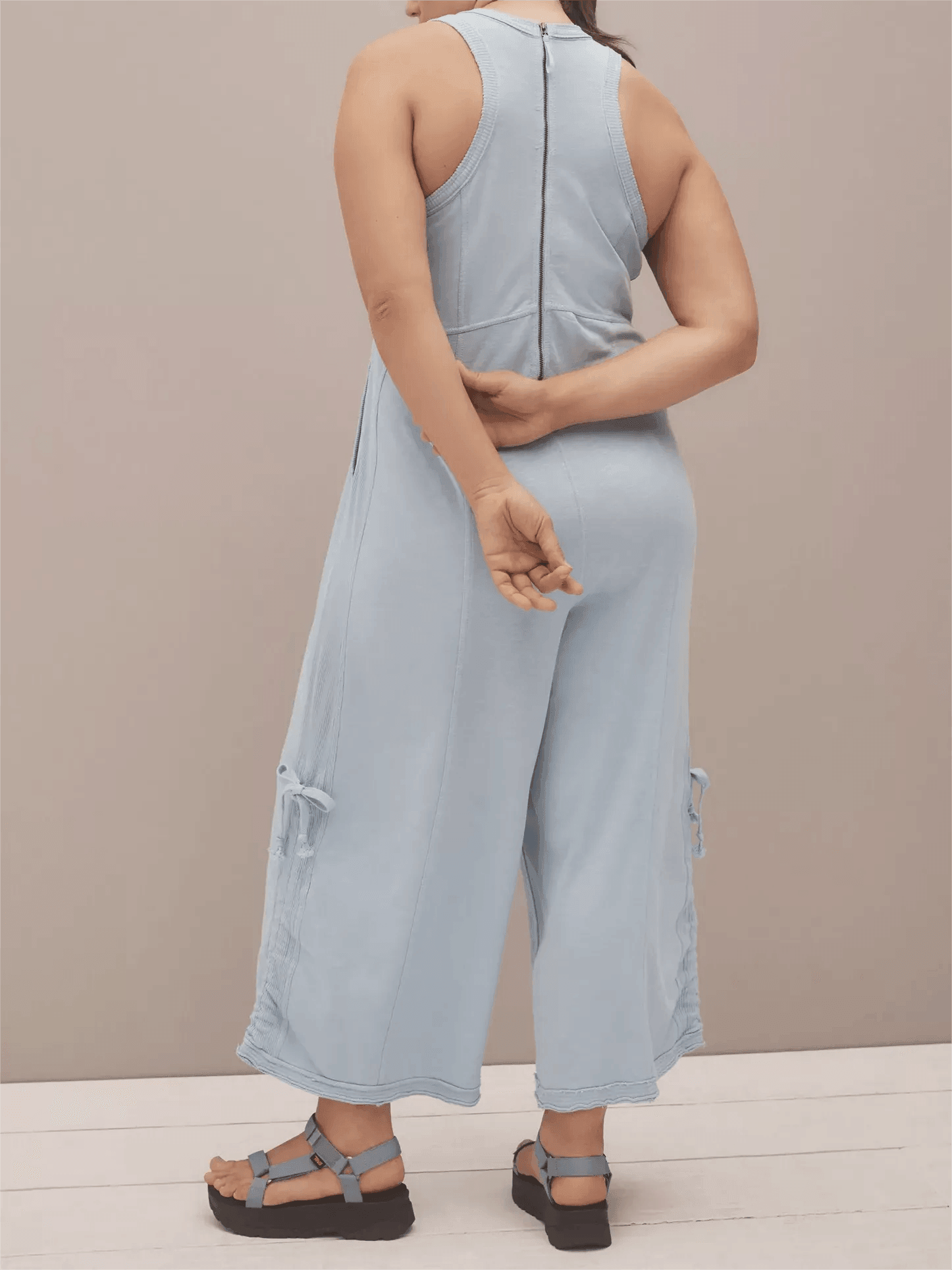 Horizon Adjustable Jumpsuit Set – Wide Leg Comfort and Style-Secret Slim Wear
