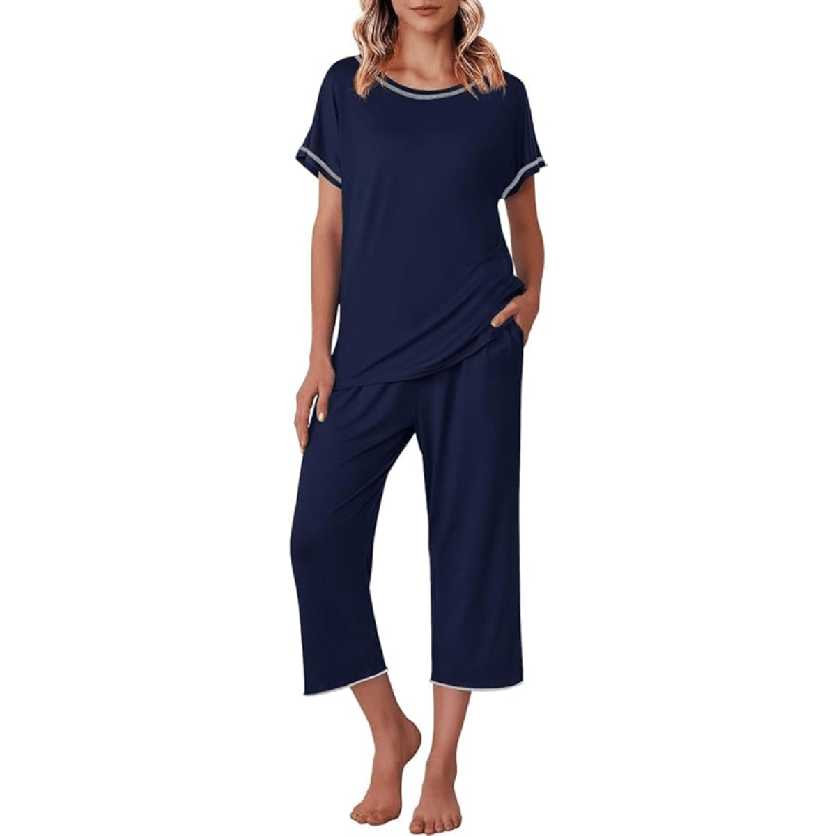 Capri Pajama Set Matching –  Comfortable and Stylish Loungewear-Secret Slim Wear