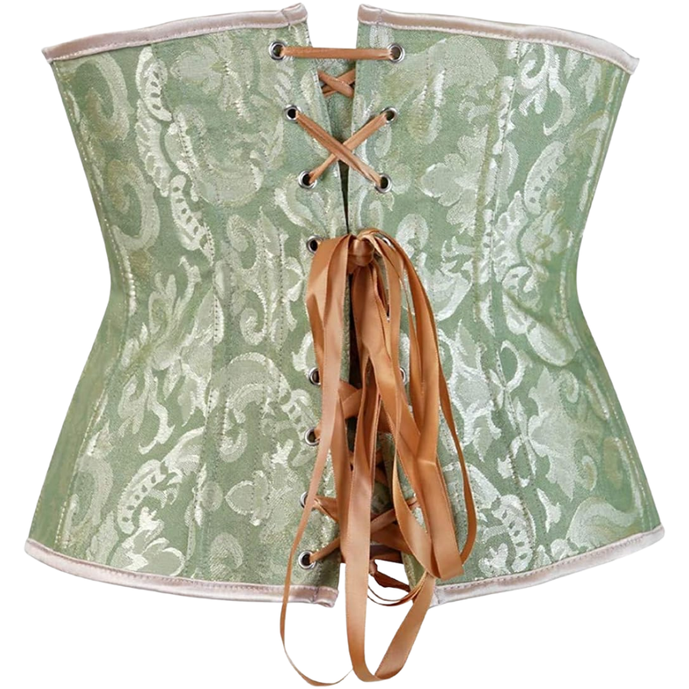 Plus Size Satin Overbust Corset Bustier Top