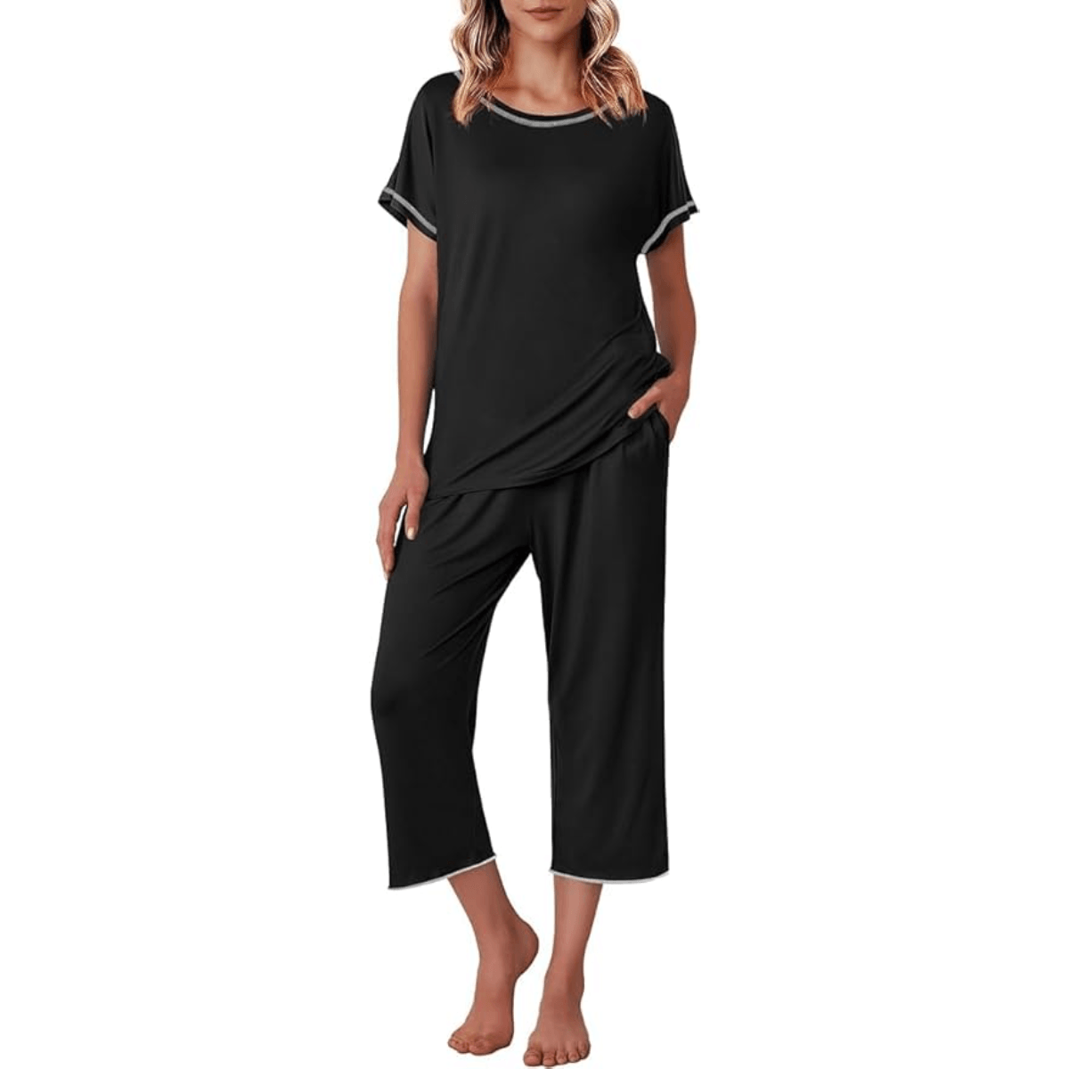Capri Pajama Set Matching –  Comfortable and Stylish Loungewear-Secret Slim Wear