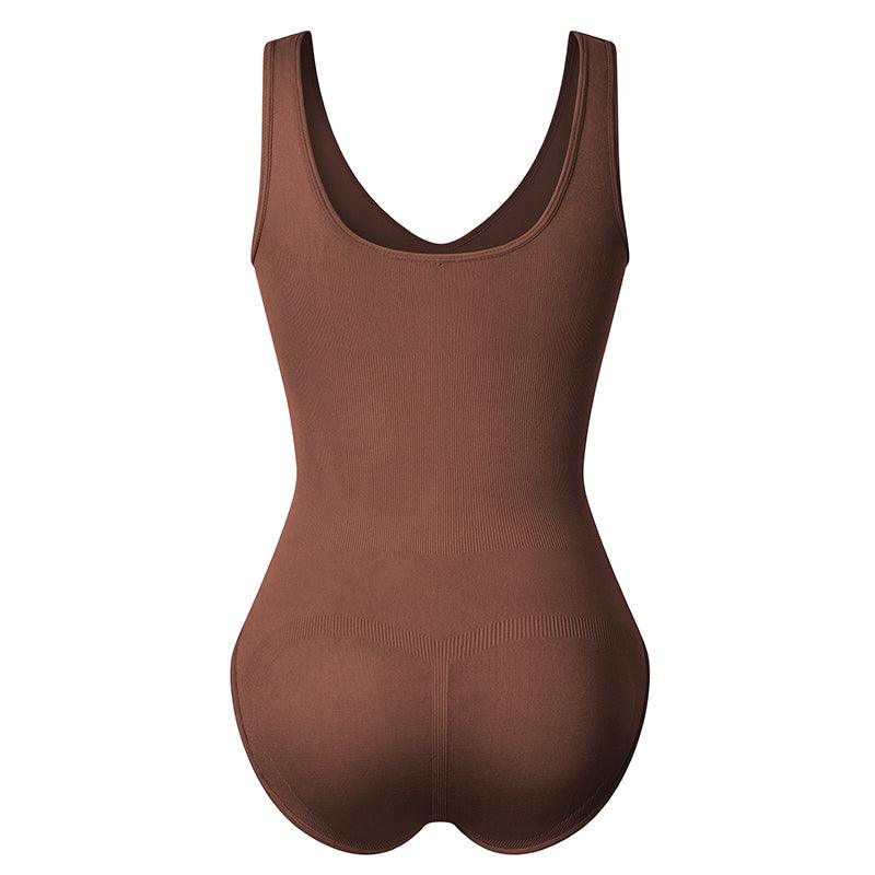 Solid Seamless Shapewear Bodysuit – Tummy Control and Shaping-Secret Slim Wear