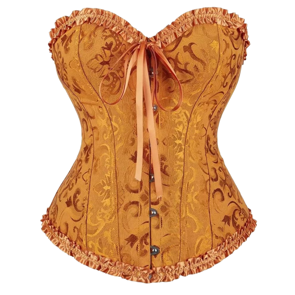 Vintage Floral Corset Bustier Top