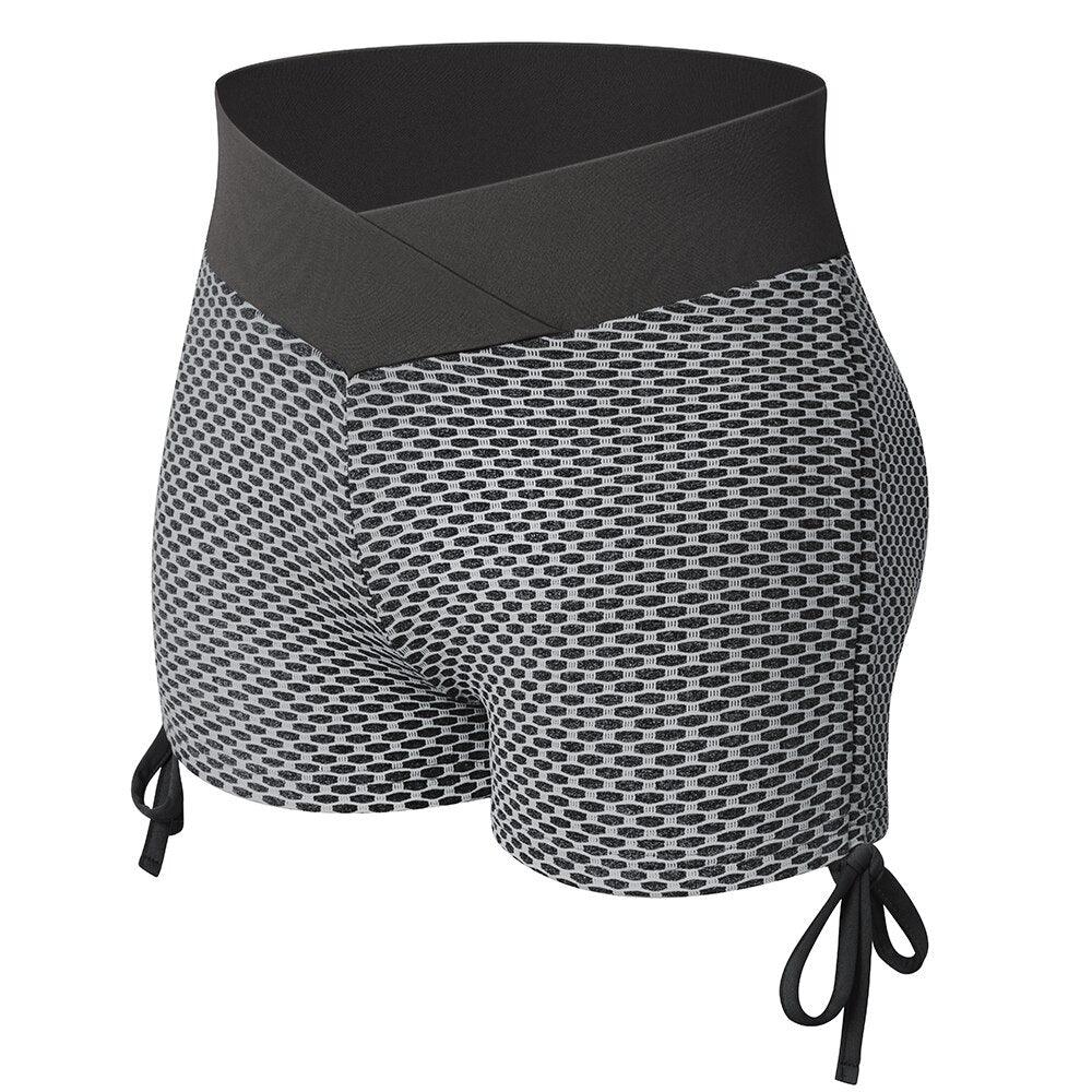 High-Waisted Active Gym Shorts – Comfortable and Breathable Fitness Wear-Secret Slim Wear