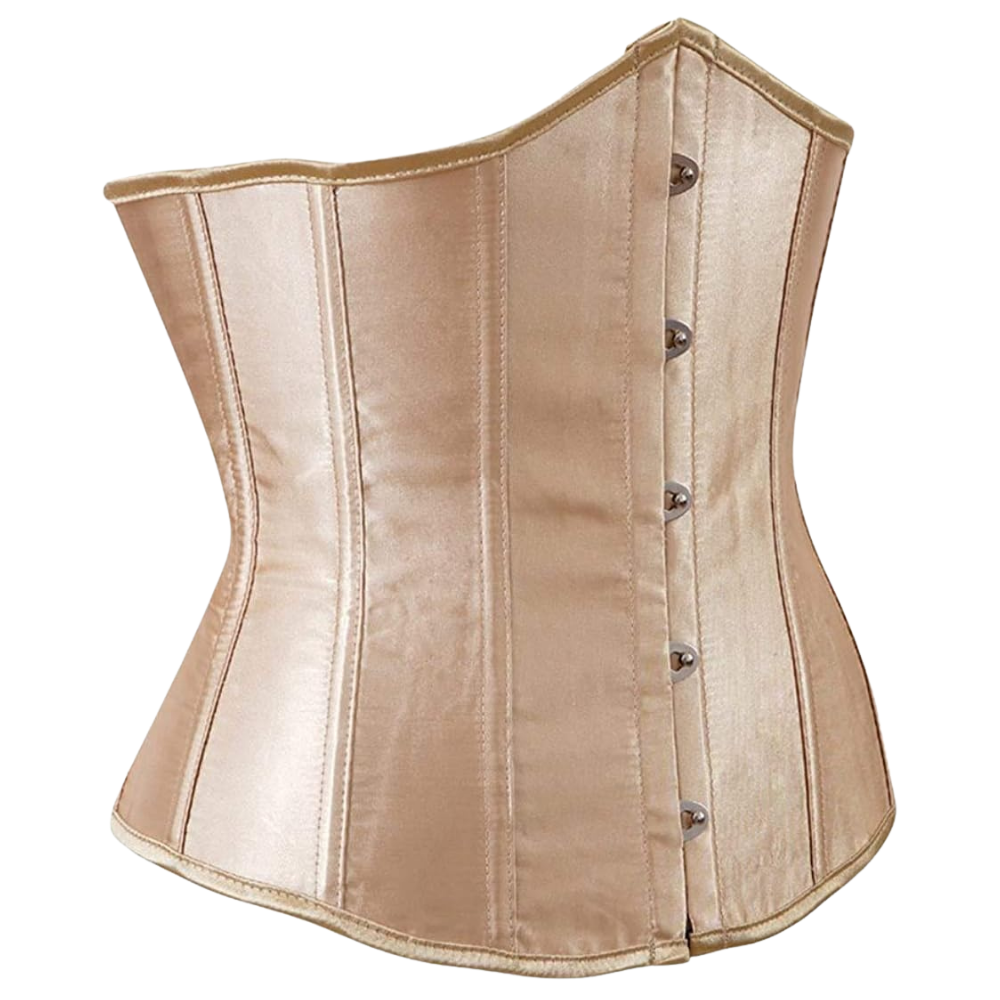 Plus Size Satin Overbust Corset Bustier Top