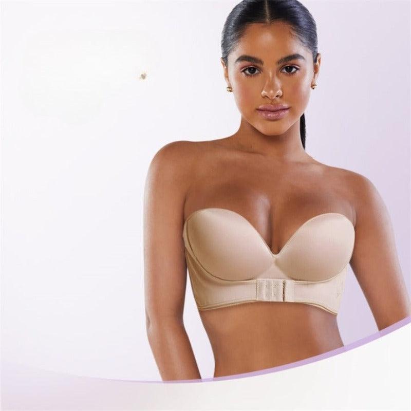 Wireless Front Buckle Bra – Strapless and Secure Fit-Secret Slim Wear
