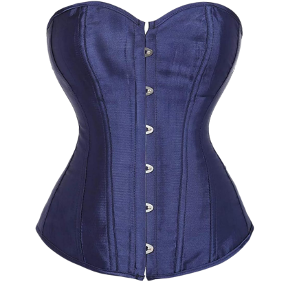 Plus Size Satin Overbust Corset Bustier Top