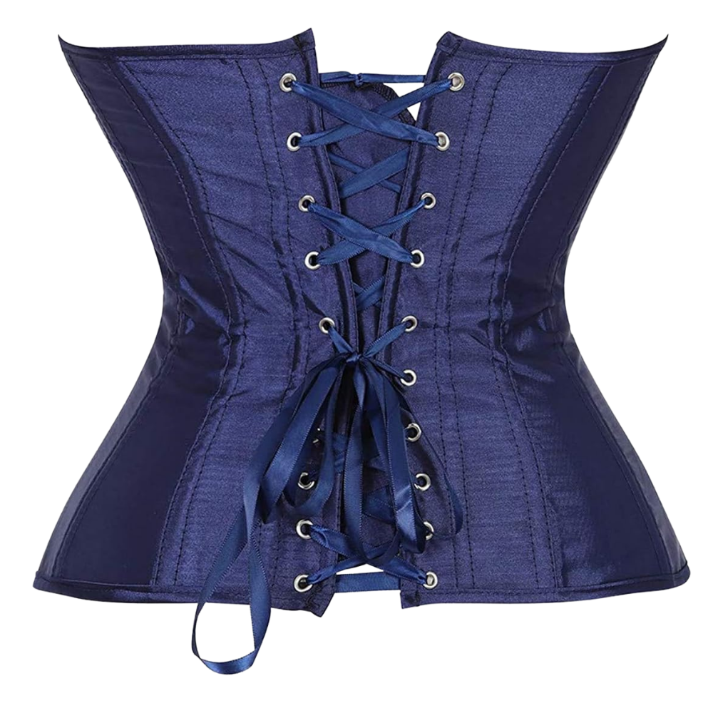 Plus Size Satin Overbust Corset Bustier Top