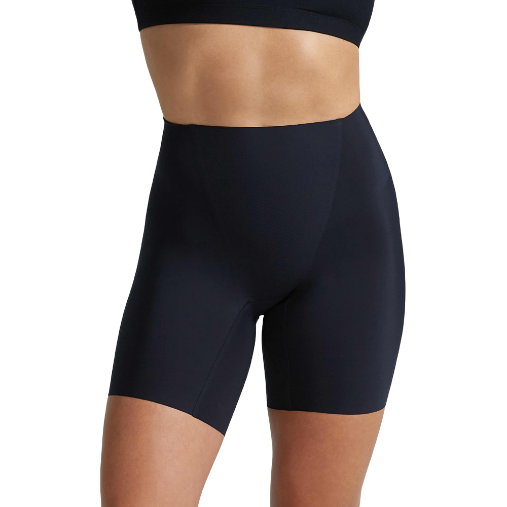 Women Butt Pad Midthigh Shorts-Secret Slim Wear
