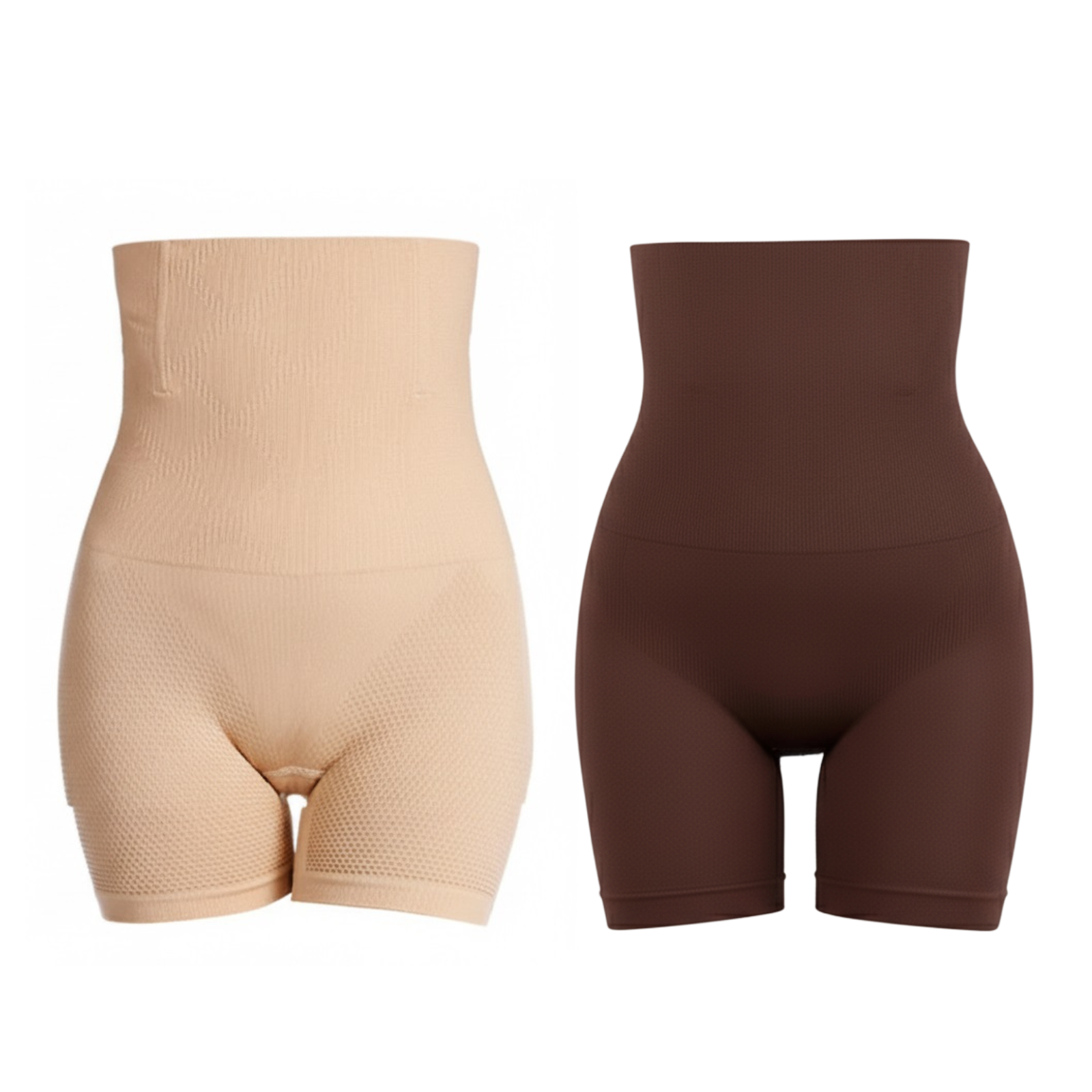 Pack of 2 Slimming Control Shaping Shorts Comfortable Seamless Stretch Fit