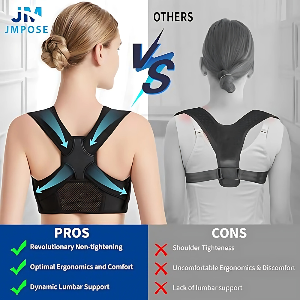Posture Support with Mesh and Padded Straps for Comfort-Secret Slim Wear