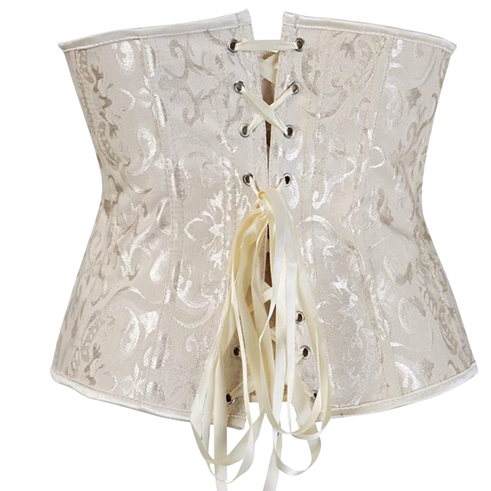 Plus Size Satin Overbust Corset Bustier Top