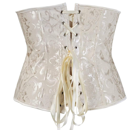 Plus Size Satin Overbust Corset Bustier Top