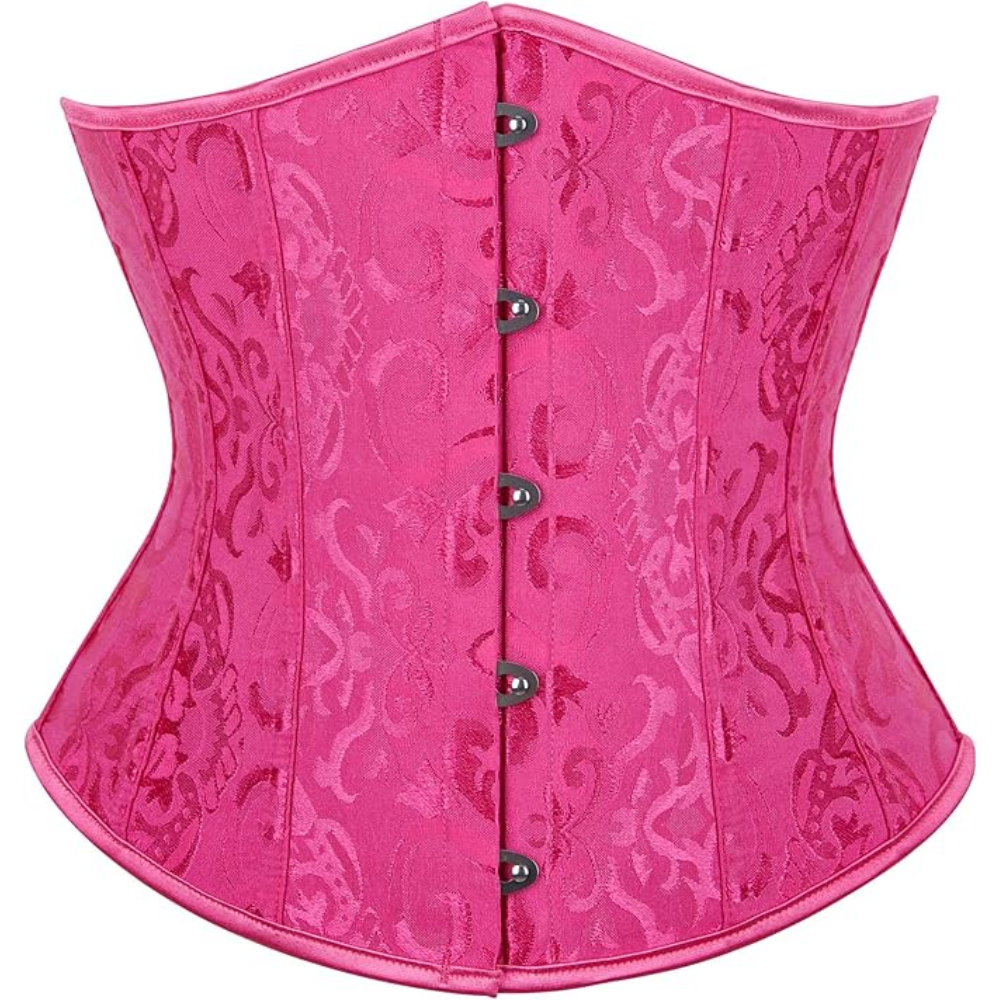 Brocade Underbust Boned Corset Belt For Women