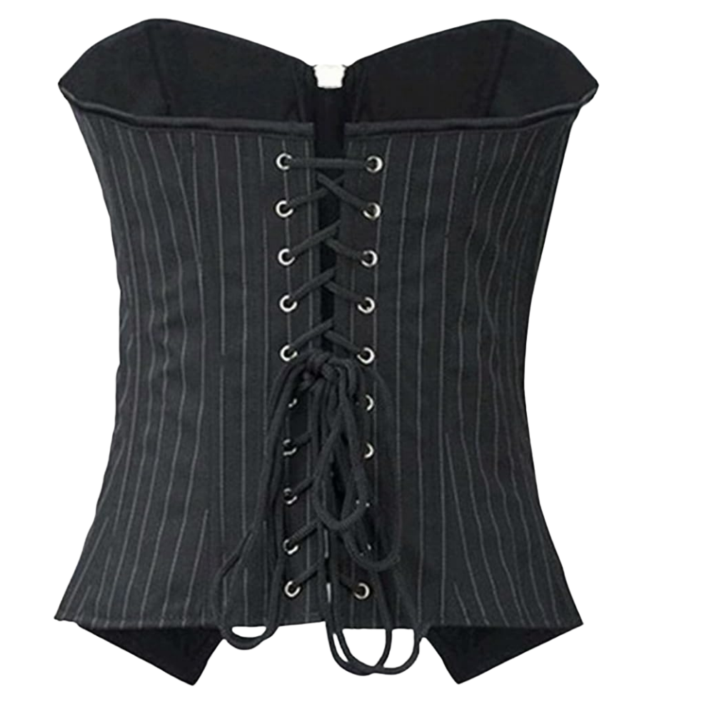 Vintage Floral Corset Bustier Top