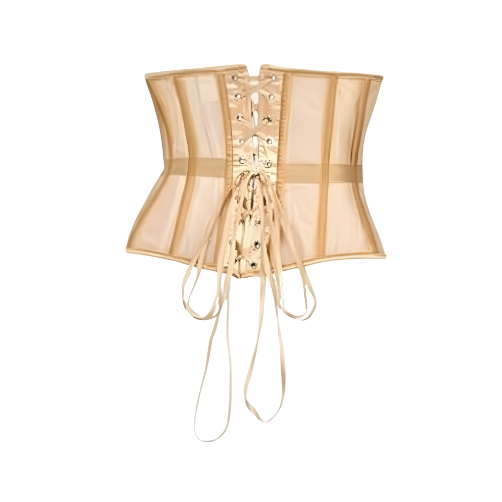 Mesh Lace Up Corset Belt For Women