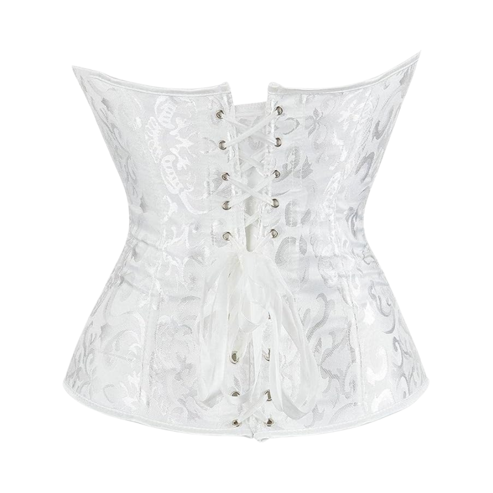 Floral Trim Shapewear Corset Top For Women