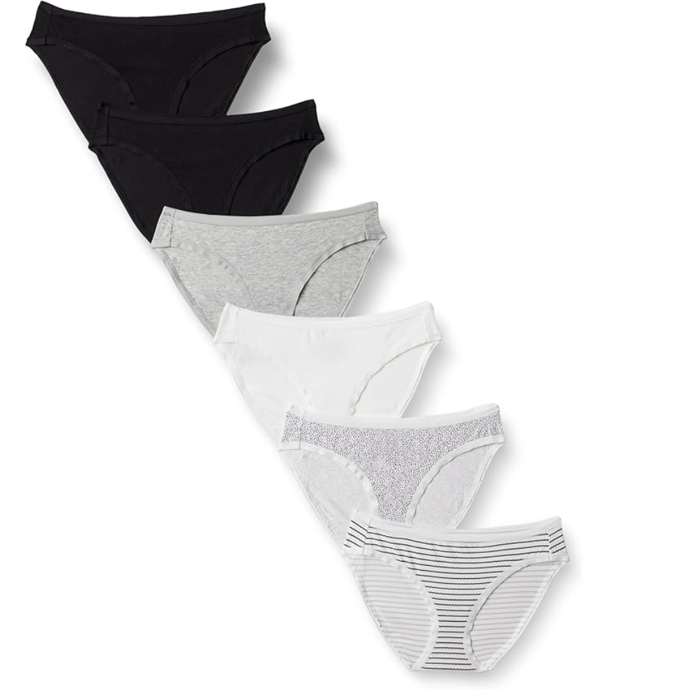 Pack Of 6 Cotton Bikini Briefs For Women