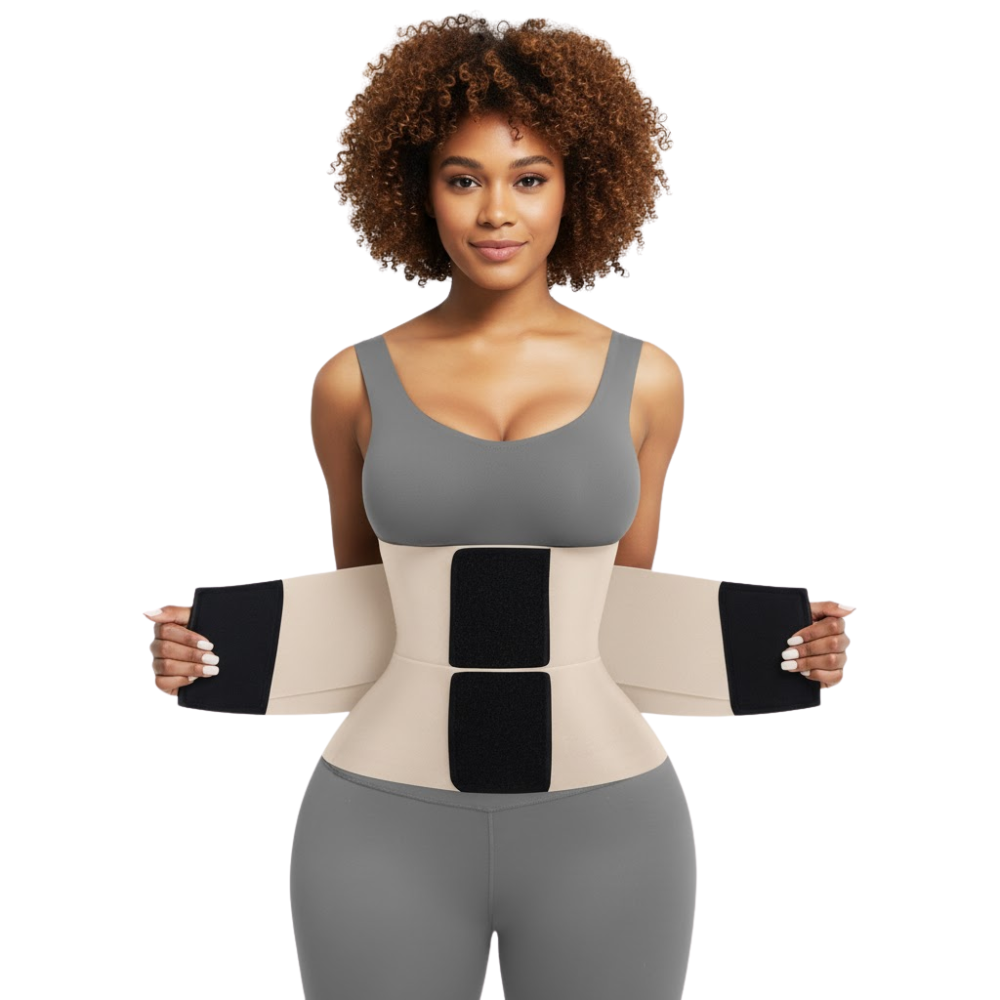 Adjustable Compression Trainer Belt with Triple Wrap for Daily Workouts