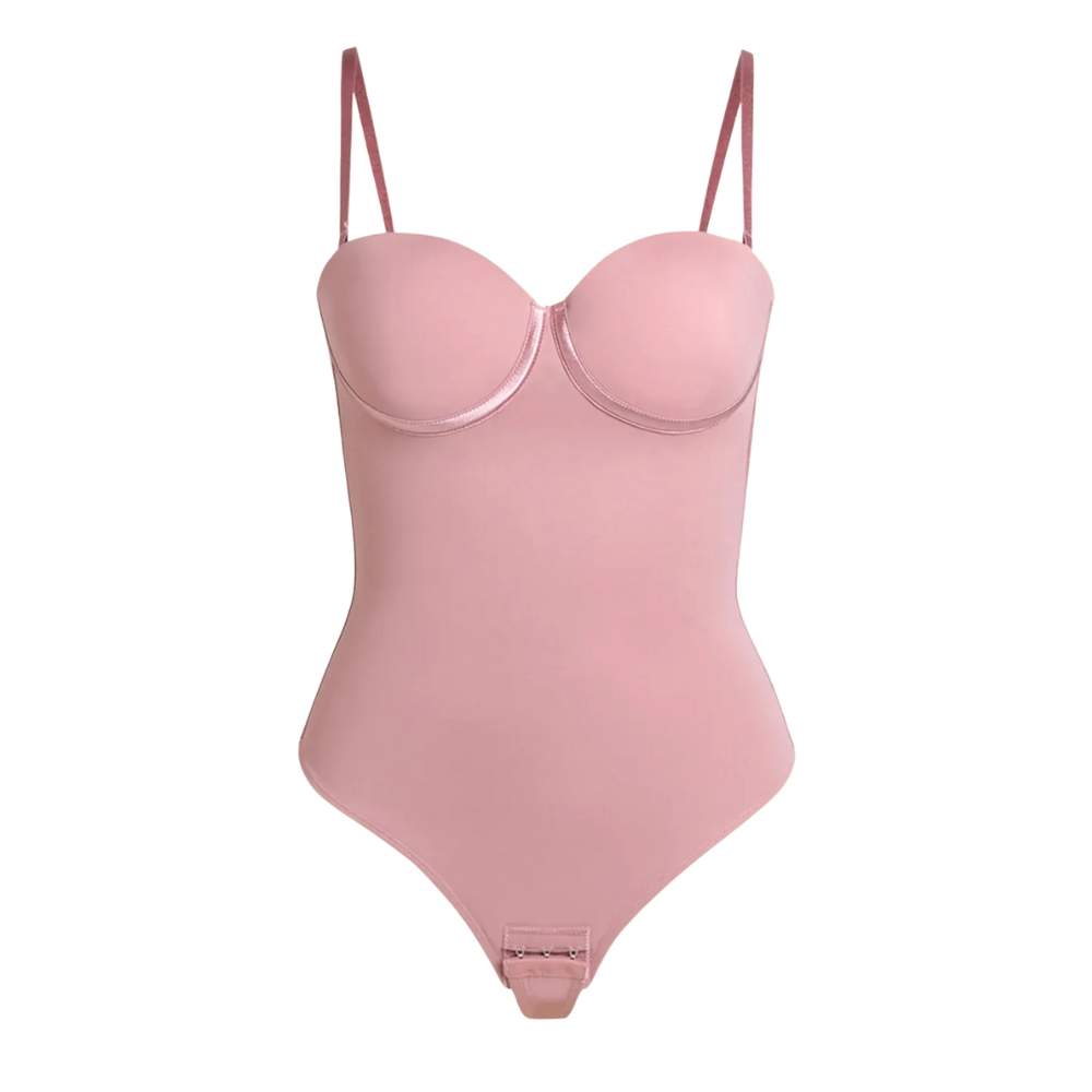 Strapless Formwear Corset Style One Piece Evening Outfit