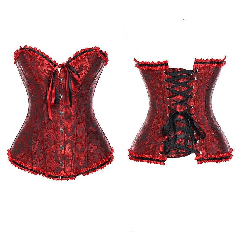 Vintage Lace Up Corset – Elegant Fit with Adjustable Support-Secret Slim Wear