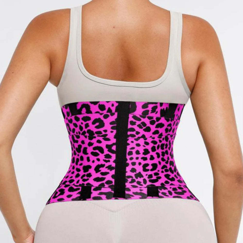 Leopard Pattern Printed Double Strap Body Shaper-Secret Slim Wear