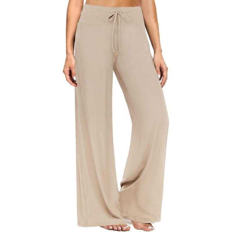 Drawstring Casual Pajama Pants with Adjustable Waistband-Secret Slim Wear