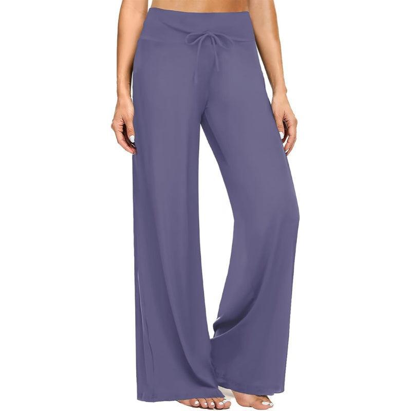 Drawstring Casual Pajama Pants with Adjustable Waistband-Secret Slim Wear