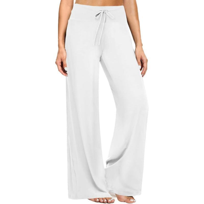 Drawstring Casual Pajama Pants with Adjustable Waistband-Secret Slim Wear