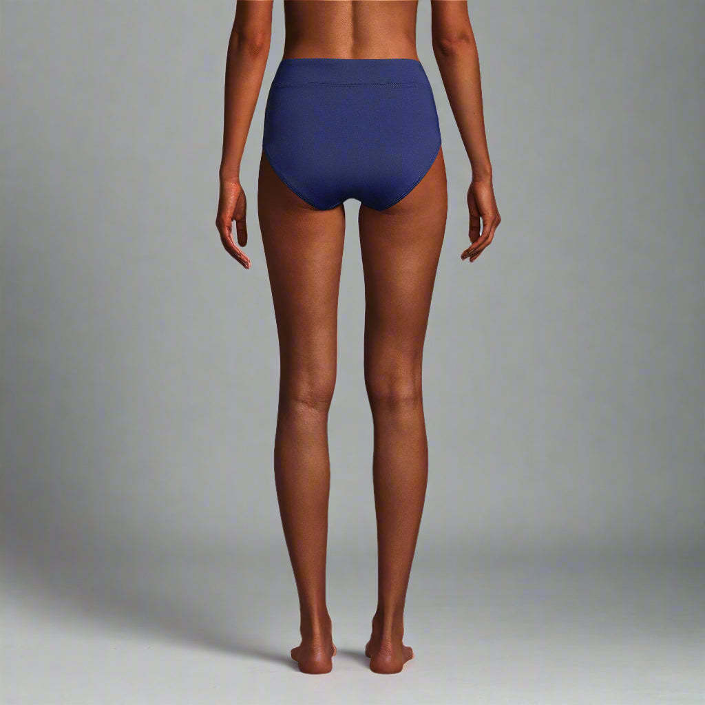 Women's Chlorine Resistant High Waisted Bikini Swim Bottoms-Secret Slim Wear