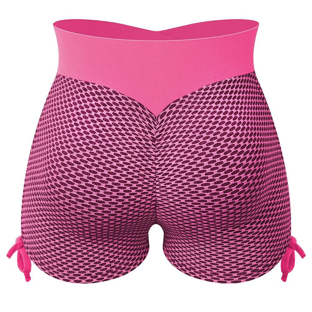 High-Waisted Active Gym Shorts – Comfortable and Breathable Fitness Wear-Secret Slim Wear