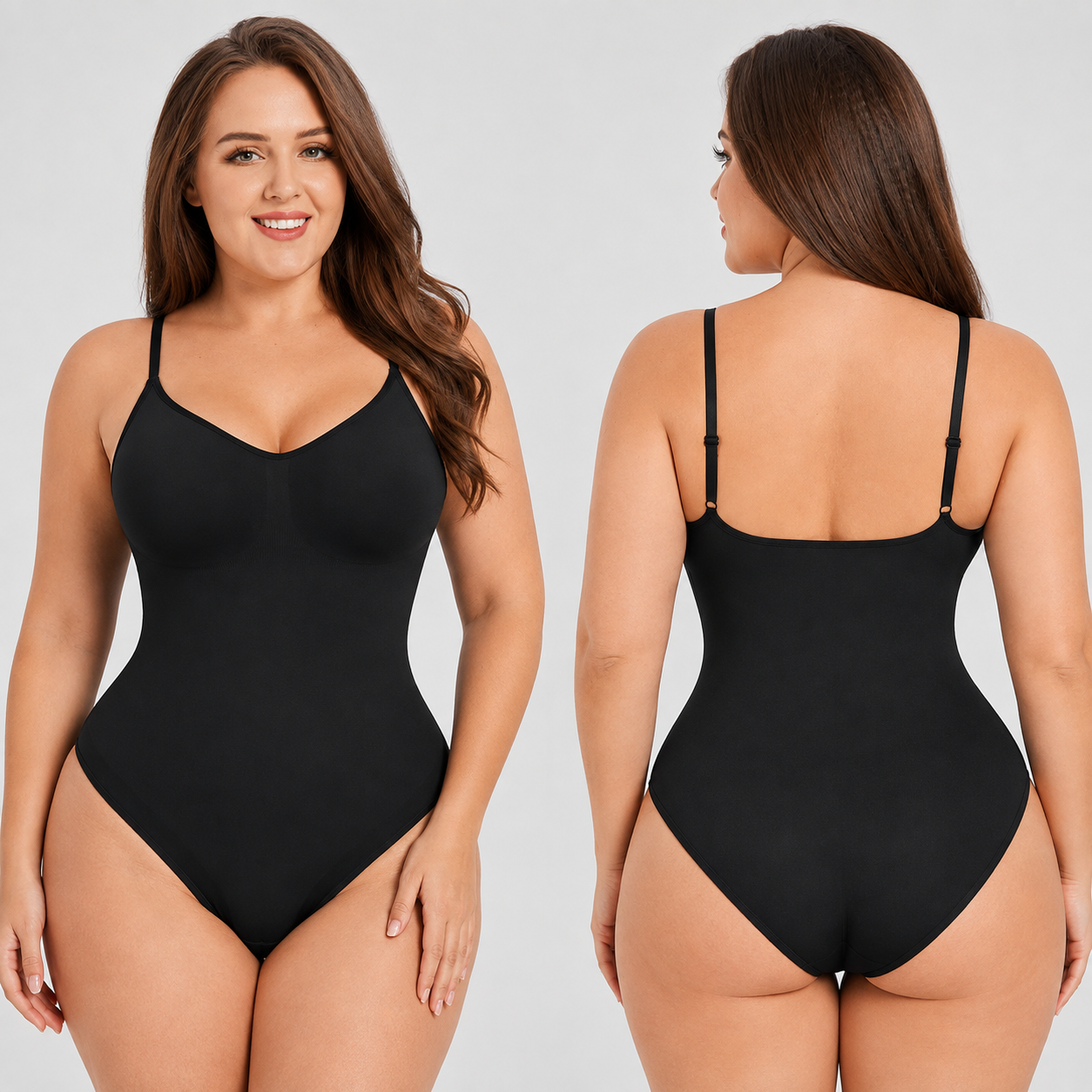 Seamless Thong Slimming Bodysuit For Women