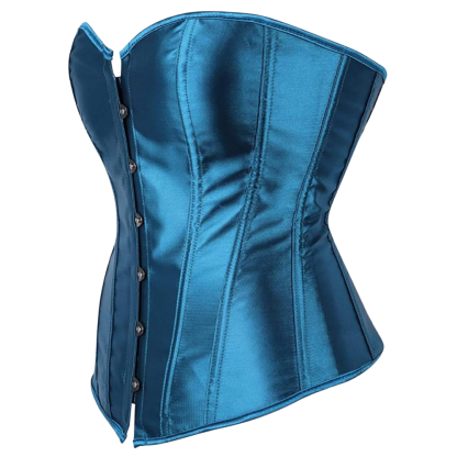 Plus Size Satin Overbust Corset Bustier Top