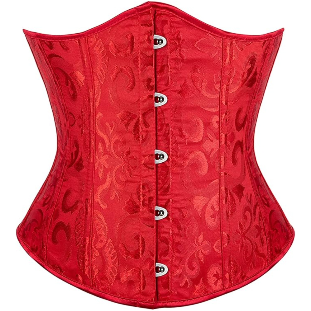 Brocade Underbust Boned Corset Belt For Women